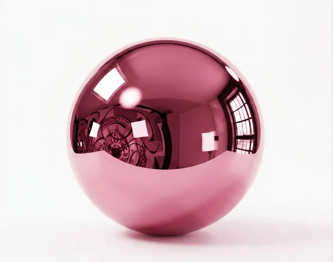 Tinted chrome 3D printing material sample