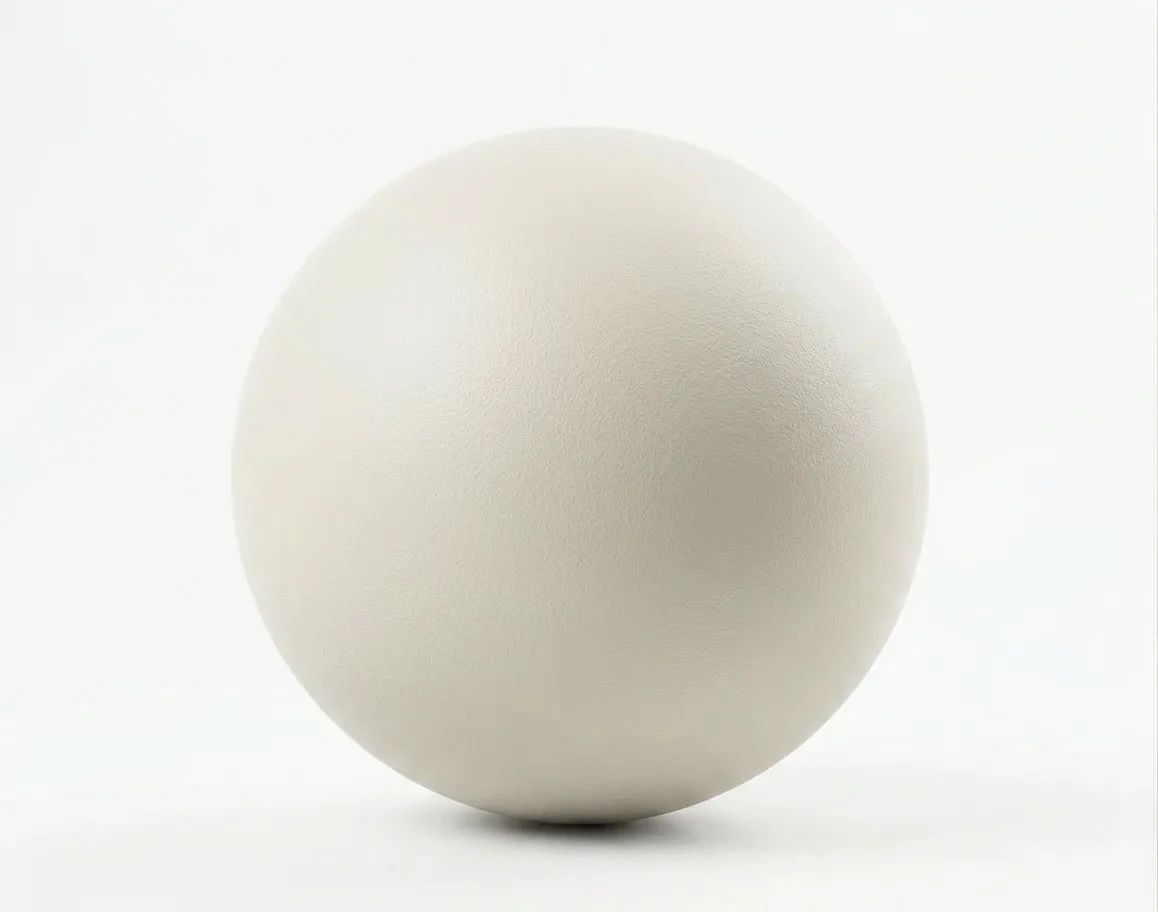 White 3D printing material sample