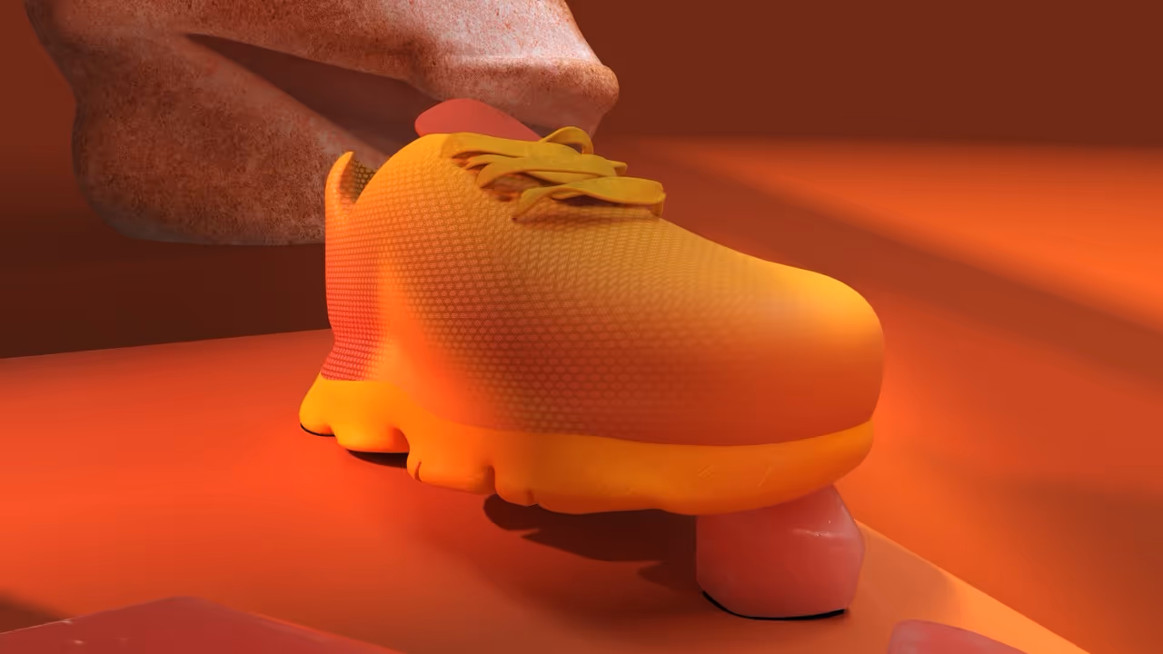 Creative 3D modeling asset built using Womp’s browser-based platform
